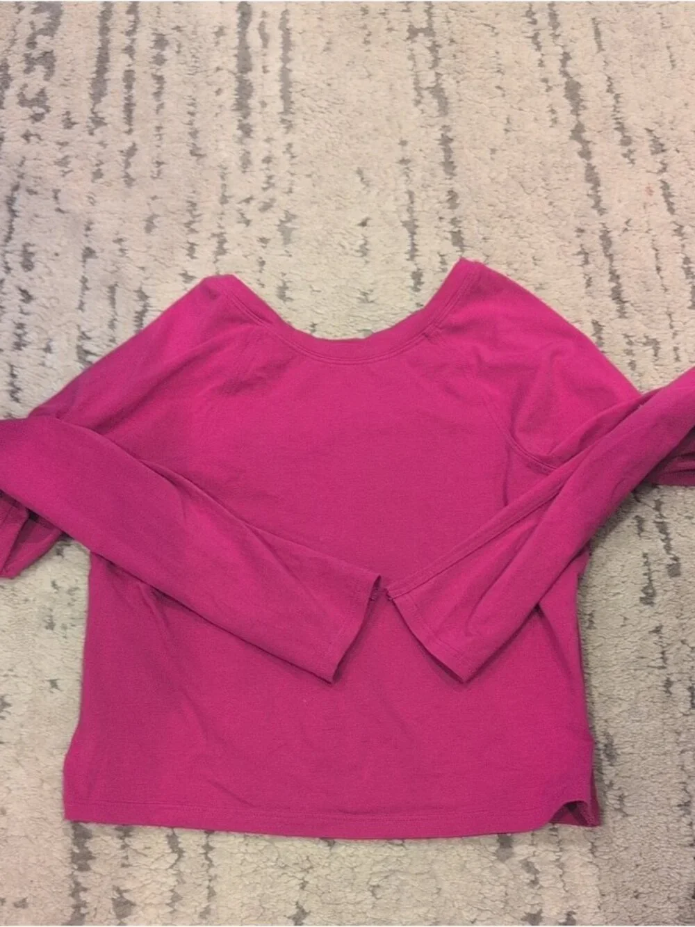 RARE Lululemon LA Keyhole Reversible Long Sleeve Ripened Raspberry